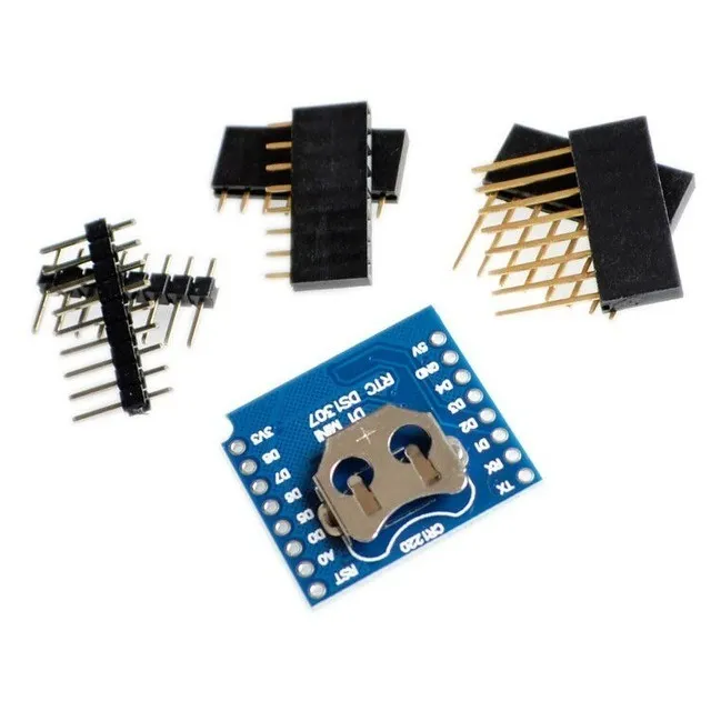Rtc Shield Ds1307 Reloj De Tiempo Real P/ Wemos D1 Mini Ptec