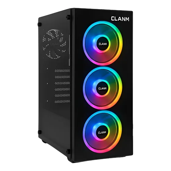 Gabinete Gamer C/ 4 Fans, Lateral De Vidro, Micro Atx/mini