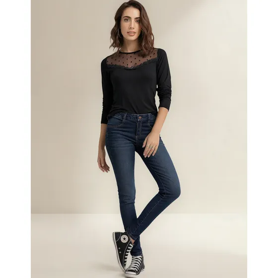 Jean Para Mujer Azul Oscuro Rutta