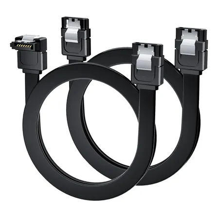 Cable Sata 3.0 Datos Negro 40cm / 2 Unidades