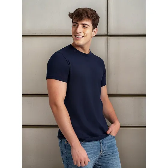 Geordi Camiseta Básica Algodón Cuello Redondo Manga Corta 25