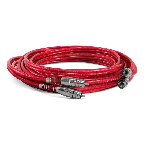 Cabo Rca Som Carro 5 Metros 5m Blindado Stetsom Prata 4mm