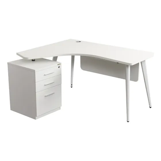 Escritorio Oficina Modular Ejecutivo Lazzio Blanco Arturito