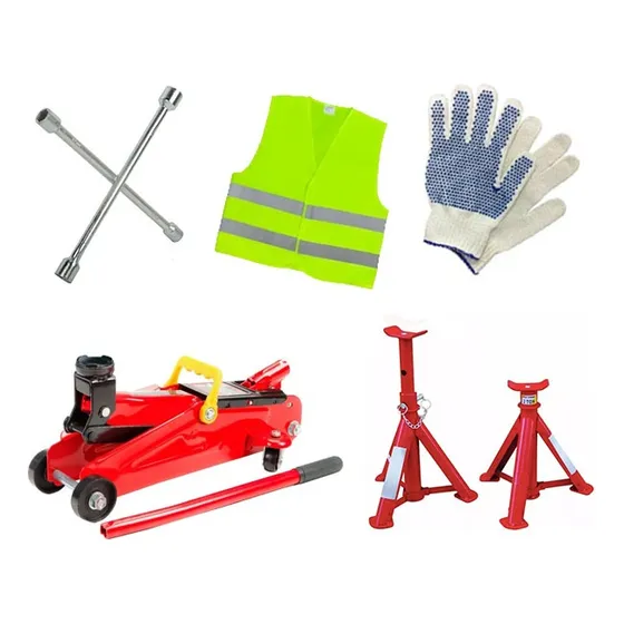 Crique Carrito 2 Tn + Caballetes Llave Cruz Guantes Chaleco