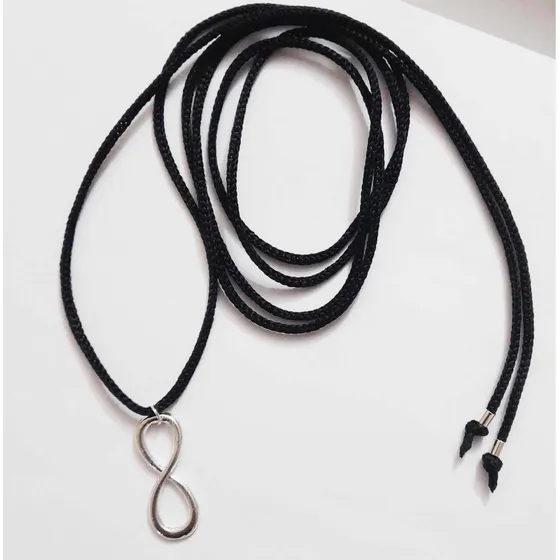 Collar Tabú Chocker Cordón Largo X 3 Unidades Dijes A Elecc