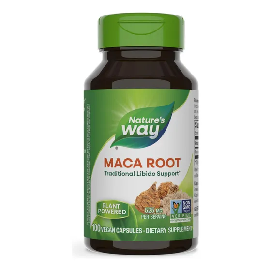 Suplemento Nature's Way De Raíz De Maca 525 Mg, 100 Cápsulas