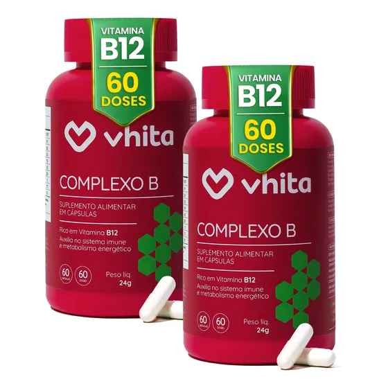 Complexo B Para Metabolismo Com Manganês Vhita 2 Potes