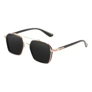 Lentes De Sol Gafas Polígono De Gran Tamaño Unisex Negros Lentes De Sol Gafas Polígono De Gran Tamaño Unisex Negros