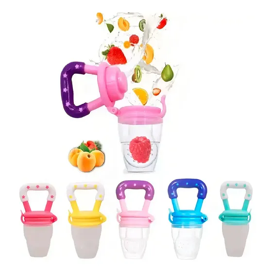 Más Vendido: Chupete De Silicona Para Frutas Bebés Color Verde