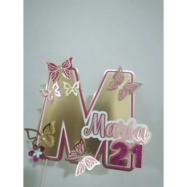 Toppers Personalizados, Nombres, Iniciales, Para Tortas 