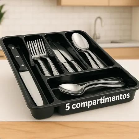 Porta Talheres Organizador De Gaveta De Cozinha Resistente