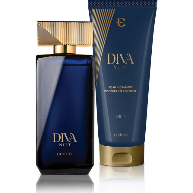 Eudora Diva Nuit Deo Colônia 100ml + Loção Corpo Eudora Diva Nuit Deo Colônia 100ml + Loção Corpo