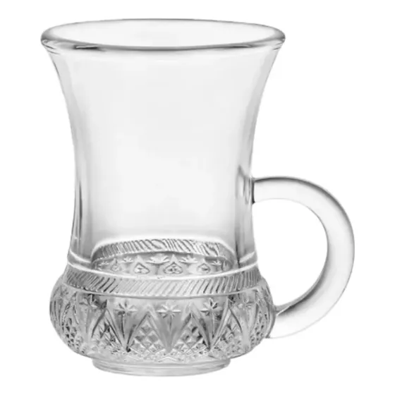 Set 6 Tazas Pequeñas Vidrio 100ml Turcas Café Té Infusiones