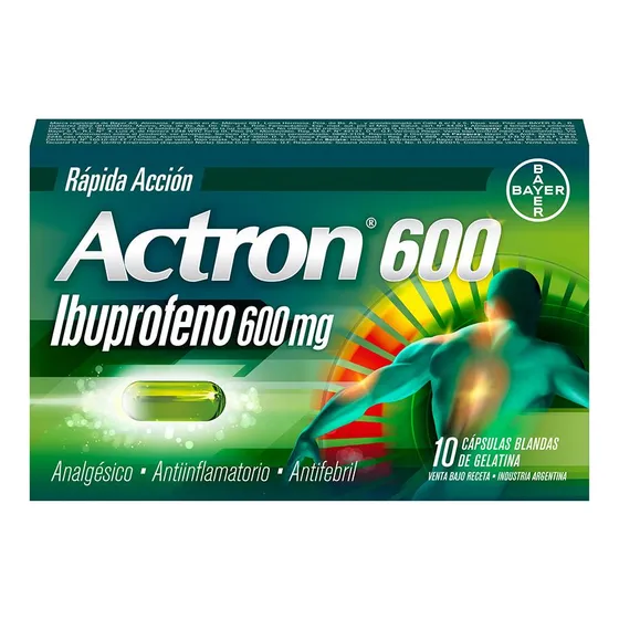 Actron 600 Mg Rapida Accion 10 Capsula