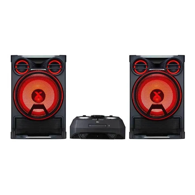 Minicomponente LG Xboom CK99 negro y rojo con bluetooth 5000W de potencia - 220V