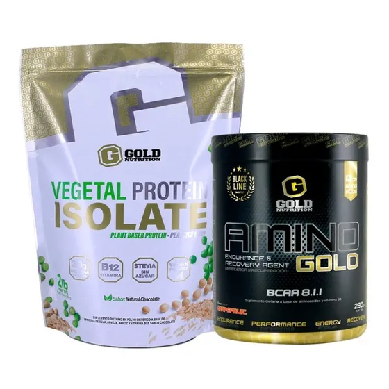 Vegetal Proteina Vegana 2lb + Amino Gold Nutrition. Outlet