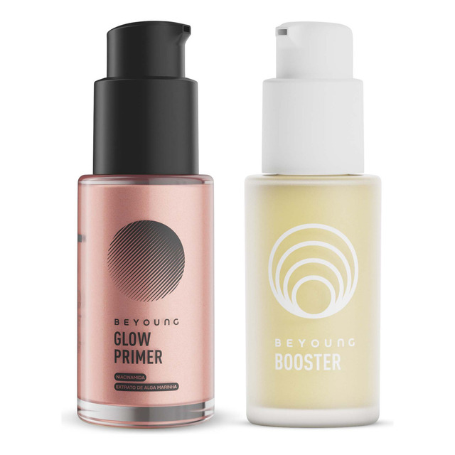 Kit Beyoung Dupla Especial 1 Booster E 1 Glow Primer Rose 2 Produtos Todos Os Tipos De Pel... Kit Beyoung Dupla Especial 1 Booster E 1 Glow Primer Rose 2 Produtos Todos Os Tipos De Pel...