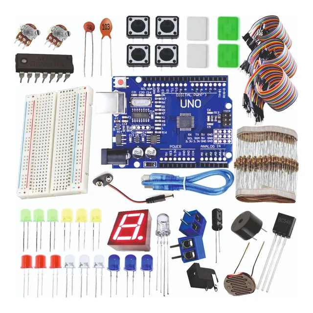 Kit 352 Pçs Para Projetos Arduino Montagem Iniciante Nf-e