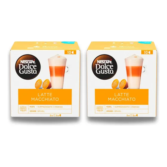Cápsulas Latte Macchiato Dolce Gusto Nescafé 10 Un X 2