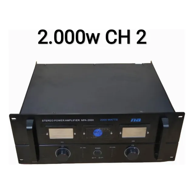 Amplificador Power Nipón América 2000w 8 Ohm 2 Ch 110v