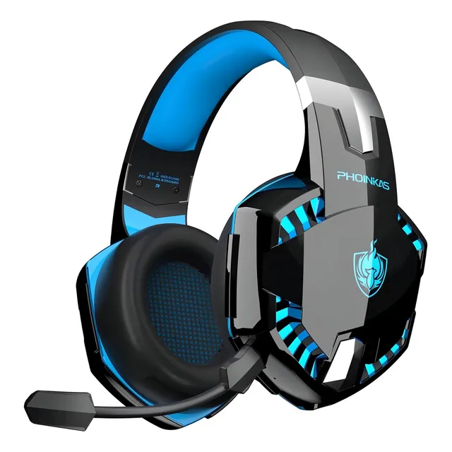 Auriculares Gamer Inalambricos Bluetooth Flex Kotion G2000bt Color Negro