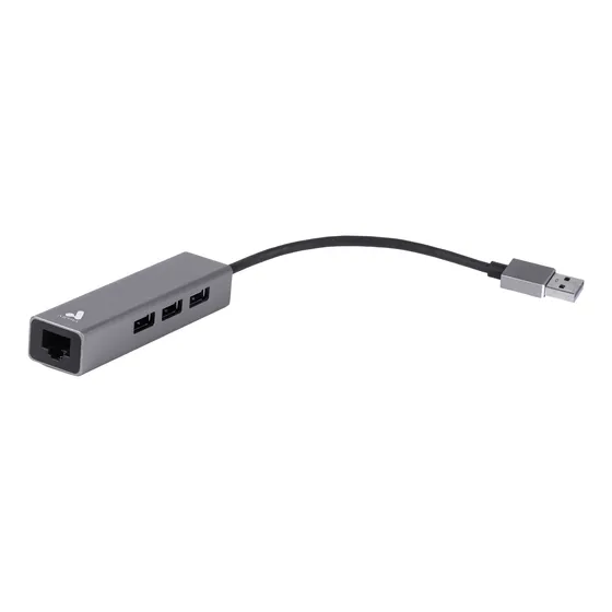 Adaptador Usb A Rj45/ 3 Usb 3.0 Silver Astra