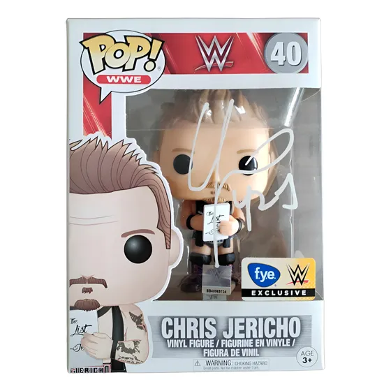 Funko Firmado Chris Jericho Wwe #40 Firmado Con Certificado