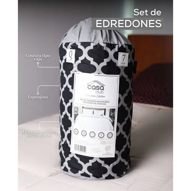 Edredón Casa Club Premium De Lujo Indiv Con Juego De Sábanas
