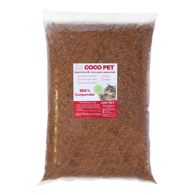 Arena Biodegradable Para Gatos De Polvo De Coco Coco Pet