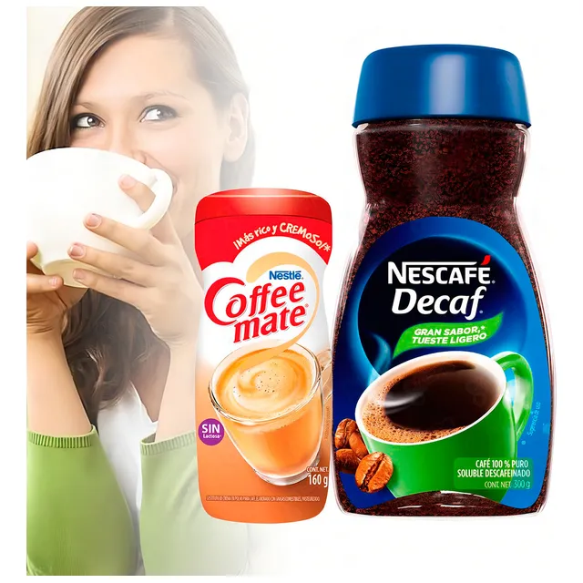 Café Soluble Nescafé Decaf 300g + 1 Coffee Mate 160g