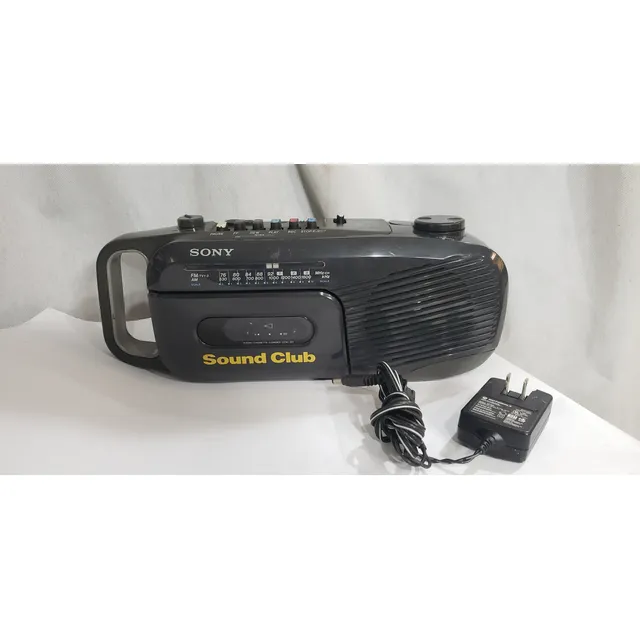 Radio Toca-fita Am Fm Sony Cfm-101 Comdefeito Preto