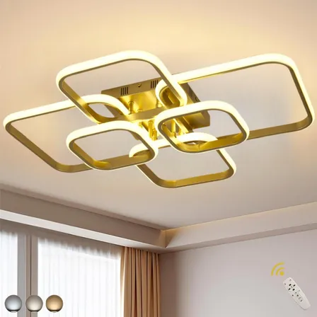 Lamparas Para Sala Baño Decorativas Techo Modernas Led 60w Dorado Lamparas Para Sala Baño Decorativas Techo Modernas Led 60w Dorado