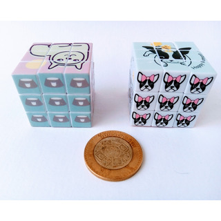 Set 2 Cubos Mini Tipo Rubik Mascotas Set 2 Cubos Mini Tipo Rubik Mascotas