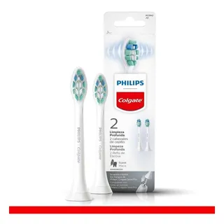 Refil De Escova Elétrica Philips Colgate Limpeza Profunda 2 Unidades Refil De Escova Elétrica Philips Colgate Limpeza Profunda 2 Unidades