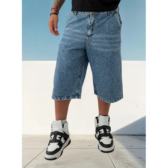 Bermuda Jean Baggy Nevado Hombre
