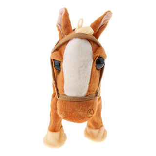 Caballo Eléctrico Camina Y Canta Caballo Relleno De Felpa Caballo Eléctrico Camina Y Canta Caballo Relleno De Felpa