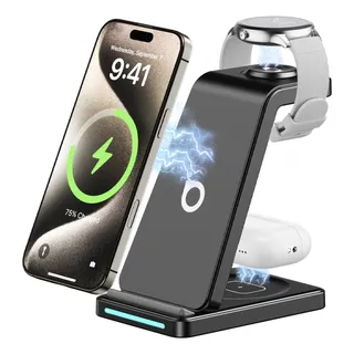 Carregador Sem Fio 3 Em 1 Para iPhone/iwatch/AirPods Carregador Sem Fio 3 Em 1 Para iPhone/iwatch/AirPods