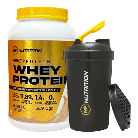 Nf Nutrition Whey Protein 910g Sabor Vainilla + Vaso