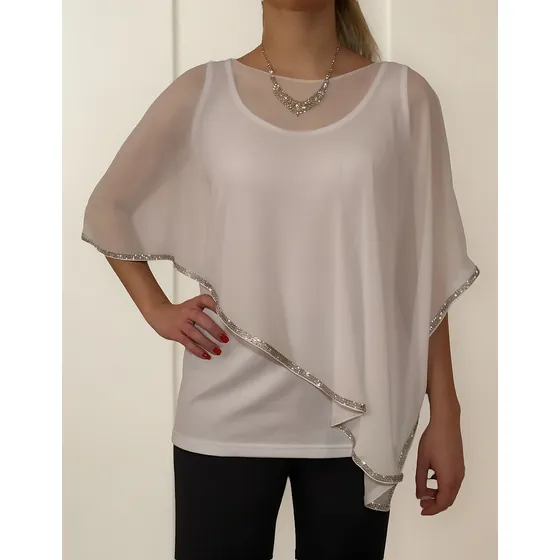 Blusa Dama Fiesta Talles Grandes Y Muy Grandes