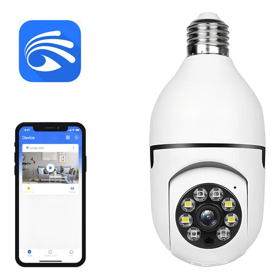  Camara Espia Ip Wifi Domo Seguimiento Inteligente Hd1080p Jortan JT-8177 Visión nocturna incluida color blanco
