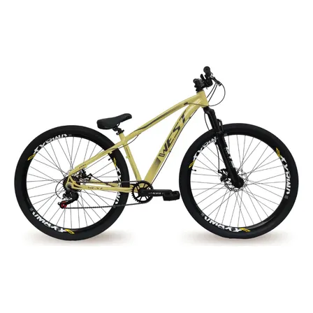 Bicicleta Freeride Whel 29 Prowest 7v Grau Single Disc Bege 15