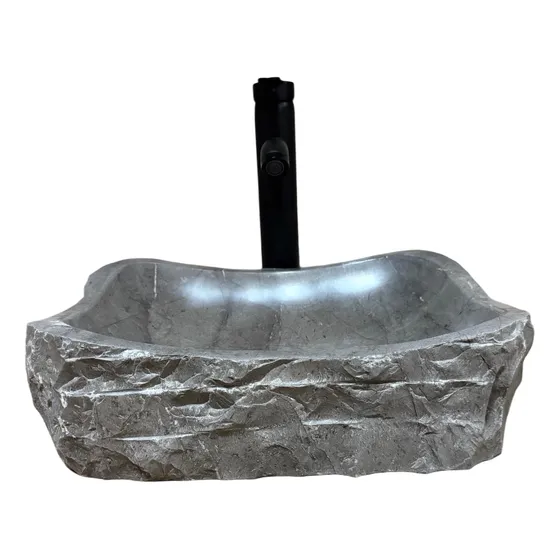 Ovalin De Marmol Gris Rustico 40x30