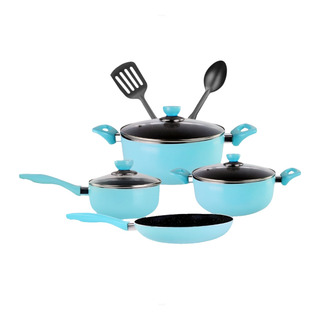 Batería De Cocina Cookinex Jade 9 Piezas Aluminio 3 Mm Batería De Cocina Cookinex Jade 9 Piezas Aluminio 3 Mm