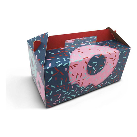 Embalagem Para Donuts - 2 Unidades - Color - 100 Unidades Embalagem Para Donuts - 2 Unidades - Color - 100 Unidades