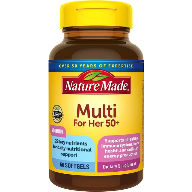 Multivitaminico Para Mujeres 50+ Nature Made 60 Softgel