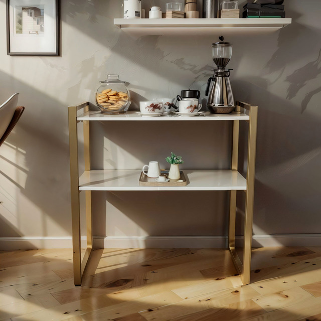 Aparador Buffet Cantinho Do Café Mesa Industrial Dourado Top Aparador Buffet Cantinho Do Café Mesa Industrial Dourado Top