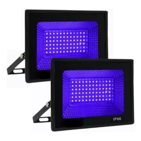 Locação Refletor Uv 100w Luz Negra Neon 