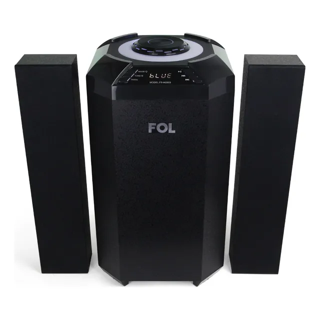 Minicomponente Bt Fol Fs-m2903 Bluetooth Potente Y Compacto Negro 90 W