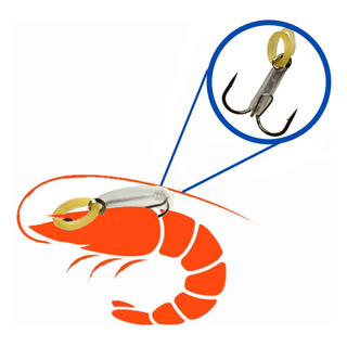 Kit 5 Garatéia Com Gancho Auxiliar Para Isca Viva | Robalo Kit 5 Garatéia Com Gancho Auxiliar Para Isca Viva | Robalo