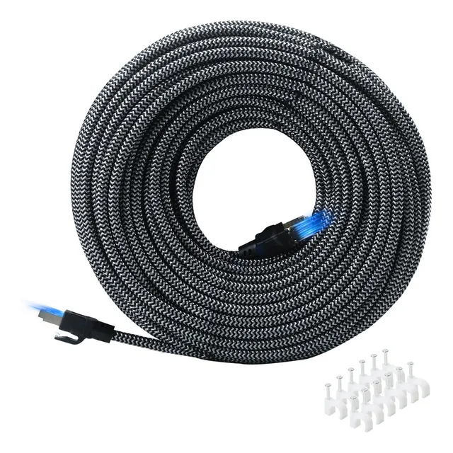 Cable Rojo Rj45 Ethernet Cat 8 Categoría 8 - 20 Metros